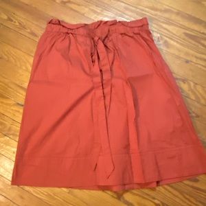 Paper bag waist skirt